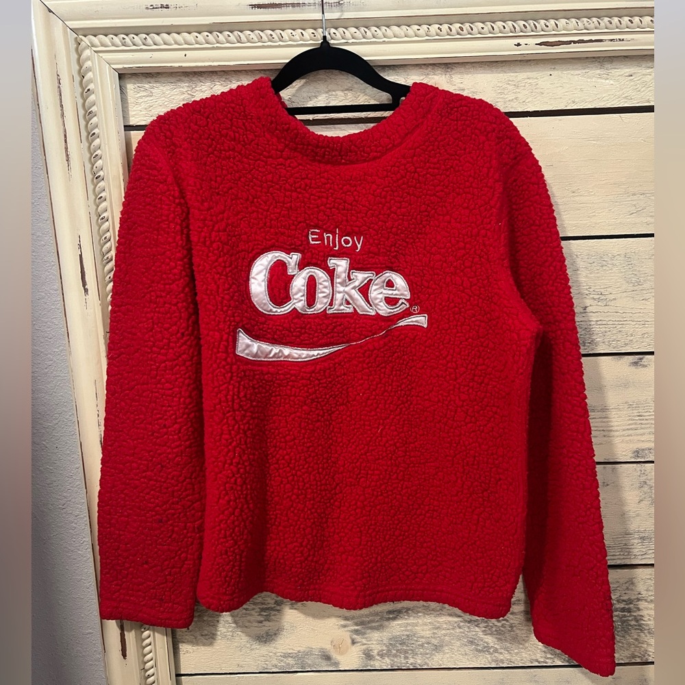 Enjoy Coke Coca Cola Red Women's Sweater Size Small